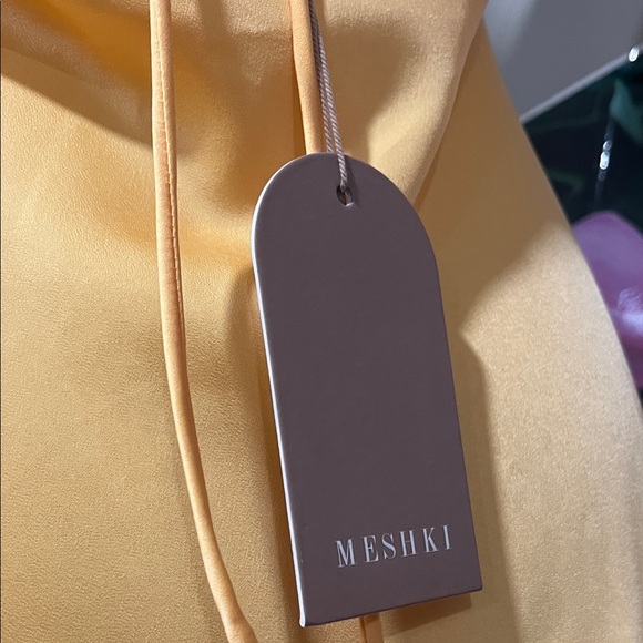 Meshki Sunny Yellow dress with lace NWTS - Picture 2 of 8